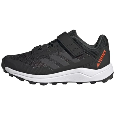 Image of adidas Unisex Terrex Agravic Flow Hook and Loop Trail Running Shoes, core Black/Solid Grey/Solar red, 11 UK