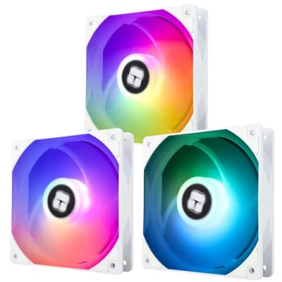 Image of Thermalright TL C12CW S X3 CPU Fan 120 mm White ARGB Case Fan, 4 Pin PWM Silent Computer with FDB Bearing Included, up to 1550RPM (Pack of 3)
