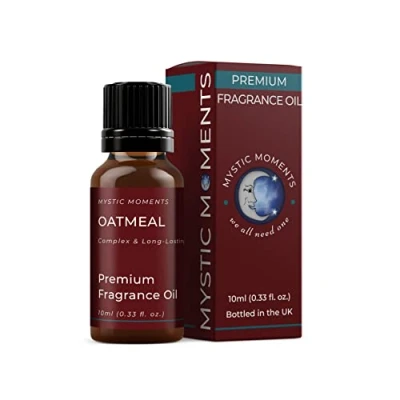 Image of Mystic Moments Oatmeal Fragrance Oil 10ml Perfect for Soaps, Candles, Bath Bombs, Burners, Diffusers and Skin &amp; Hair Care Items