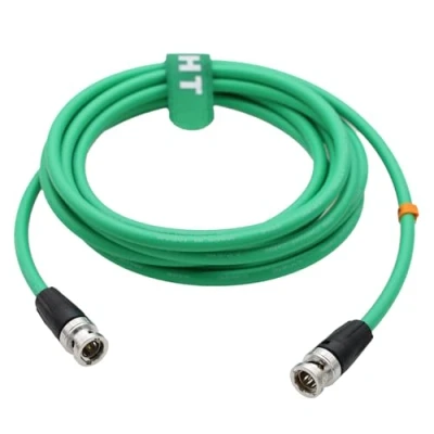 Image of Hangton 12G 4K Raw SDI Coaxial Video Cable BNC to Canare LV 61S 75 ohm for Camera Monitor Flexible Shielded 10M Green