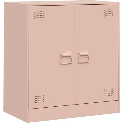 Image of vidaXL Sideboard Pink 67x39x73 cm Steel