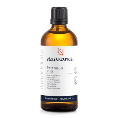 Image of Naissance Patchouli Essential Oil (No. 106) 100ml Pure, Natural, Cruelty Free, Vegan and Undiluted for Use in Aromatherapy, Massage Blend &amp; Diffusers