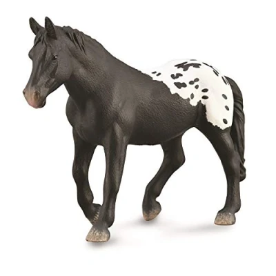 Image of CollectA, Sugarbush Draft Mare (Black Blanket with Spots), Collectable Figurine