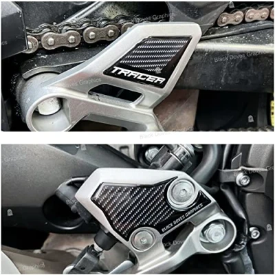 Image of 3D Resin Stickers Heel Protection Compatible with Yamaha Tracer 900 (Heel Protectors)