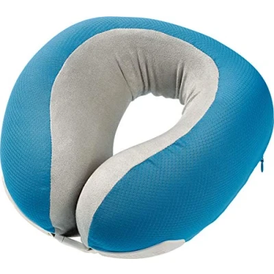 Image of Go Travel Super Supportive &amp; Ergonomic Memory Foam Dreamer Neck Pillow (Light Blue)