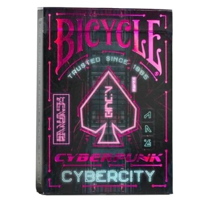 Image of Bicycle Cyberpunk Cybercity Playing Cards, 1 Deck, Air Cushion Finish, Professional, Superb Handling &amp; Durability, 62,5 x 88 mm