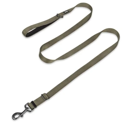Image of Hyhug Pets Adjustable Length Lead with Super Soft Neoprene lined Handle for Large Medium Dogs Walking, Professional Training (Large, Military Green)