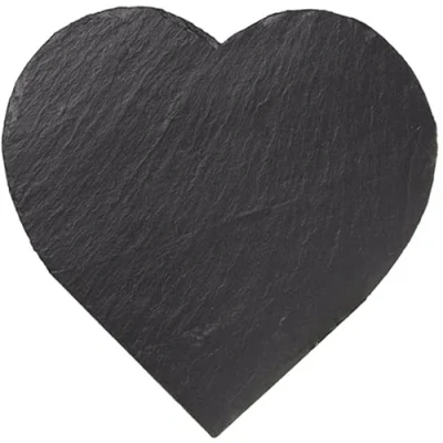 Image of Dudoplatz Heart Shaped Slate Tray (20 x 20cm)