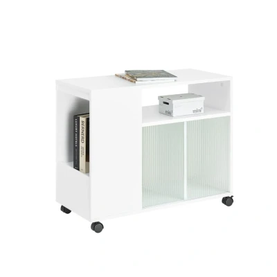 Image of Mobile Storage Cabinet Side Cabinet,FBT142 W Sobuy