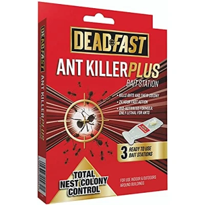 Image of Deadfast 2 x Ant Killer Plus Bait Station 3 4g, Natural