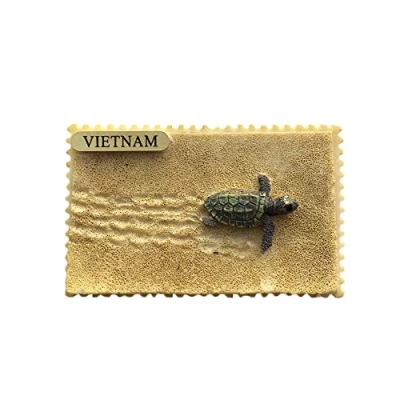 Image of Vietnam 3D Beach Refrigerator Magnet Resin Travel Souvenirs,Handmade Home &amp; Kitchen Decoration Fridge Collection Gift