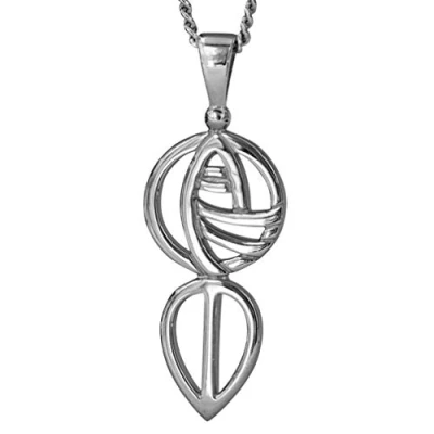 Image of CHARLES RENNIE MACKINTOSH Silver Pendant Jewellery gift box included. 762