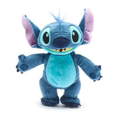 Image of Disney Store Official Stitch Standing Soft Toy, Lilo &amp; Stitch, 22cm/8, Plush Cuddly Cosmically Cute Character with Embroidered Details, Super Fabric Suitable for Ages 0+