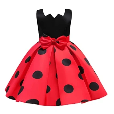Image of Lito Angels Ladybug Ladybird Fancy Dress Birthday Party Costume for Kids Girls Age 3 4 years
