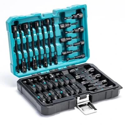 Image of LIBRATON 31PCS Magnetic Nut Driver Set, 1/4&quot; Impact Drill Bit Long Drivers 6INCH, Metric &amp; SAE for Drill, Socket to Hex Converter, PH1, PH2, Storage Box