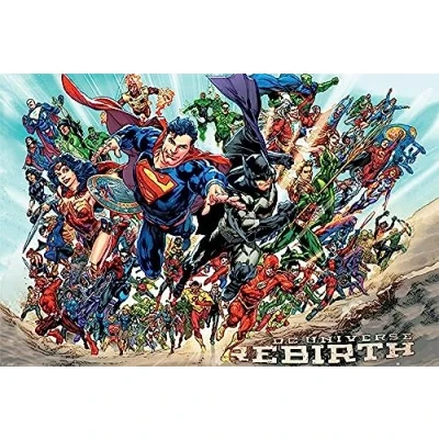 Image of Pyramid International Rebirth Justice League Maxi Poster, Plastic/Glass, Multi Colour, 61 x 91.5 1.3 cm