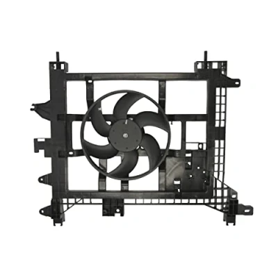 Image of 8200880554 Cooling fan NISSENS 85711 280mm 12V with radiator shroud, without resistor control unit DACIA: Duster Van