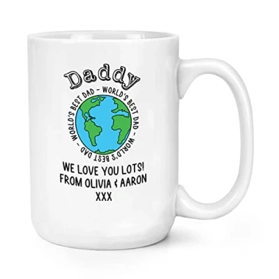 Image of Personalised World&#039;s Best Daddy 15oz Large Mug Cup