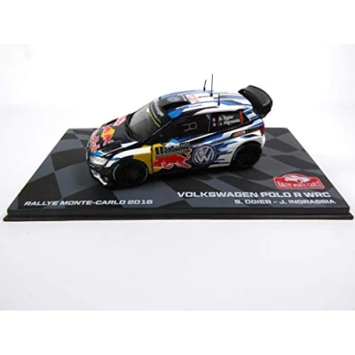 Image of Eaglemoss Die Cast collectible car Polo R WRC 2016 Winner Monte Carlo Ogier 1/43 Ixo (BR1)