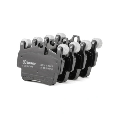Image of 99735193902, 99735193903, 99735193905, 99735193907 Brake pad set BREMBO P 65 014 prepared for wear indicator without accessories, with counterweights