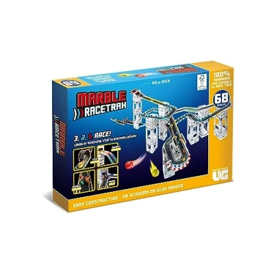 Image of University Games Marble RaceTrax Game 68 pieces Race Track