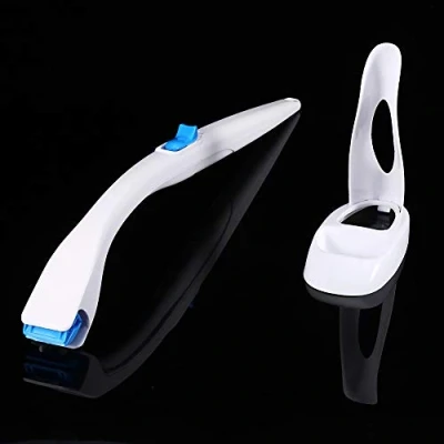 Image of ciciglow Disposable Toilet Brush, Synthetic Fibers Dissoluble Arch Shape Handle Bowl Cleaner, Bathroom Cleaning for Home