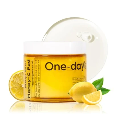 Image of ONE DAY’S YOU Help Me Glow C Pad Face Toner Pads Korean Skin Care Blemish for Cleansing Facial Products Vita (60 sheets)