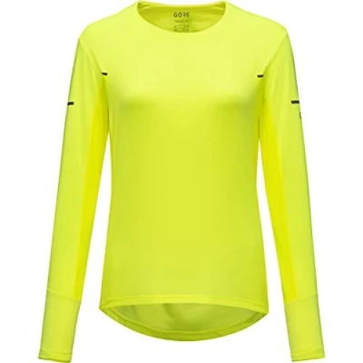 Image of GOREWEAR Vivid Long Sleeve Shirt Womens, Neon Yellow, 34
