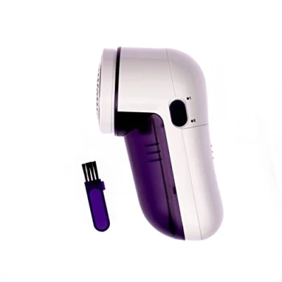 Image of Prym Plastic Metal Purple/White Battery Operated Maxi Lint Remover and Fabric Shaver for Woolen Clothes 1 Piece