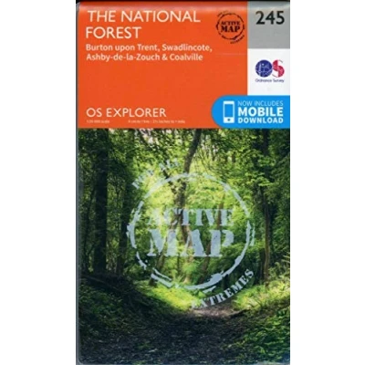 Image of Explorer Active 245 The National Forest Map With Digital Version
