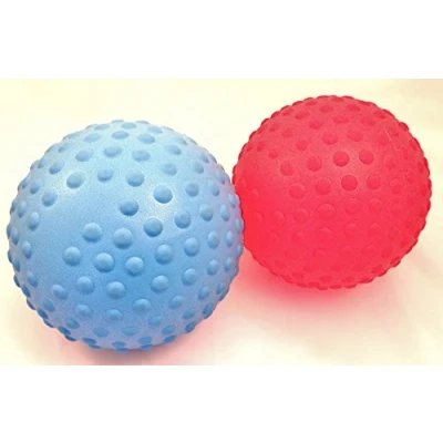 Image of Set Of 2 Nobbie Sensory Balls Easy To Catch With Bells Inside For Extra Awareness/Stimulation