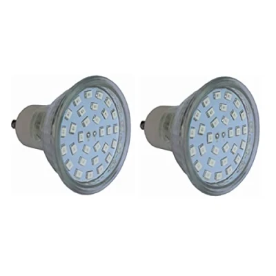 Image of WELSUN GU10 LED Light Bulbs 12V 24V, 50W Halogen Equivalent, Non Dimmable, Bulb Replacement for Recessed Track Lighting, 5W 450lm AC/DC 12 60V,Pack of 2 (Color : BLue)