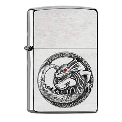 Image of Zippo Lighter, Metal, Silver, Normal