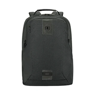 Image of WENGER MX ECO Professional laptop backpack with tablet pocket, notebook up to 16 inches, of 10 organizer, 20 L, for men and women, office, business travel or uni, black, 612261