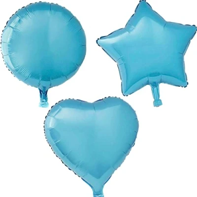 Image of Teal Star Foil Balloon, 45cm (2 pack)