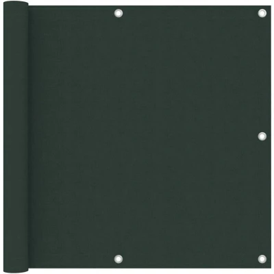 Image of vidaXL Balcony Screen Dark Green 90x300 cm Oxford Fabric