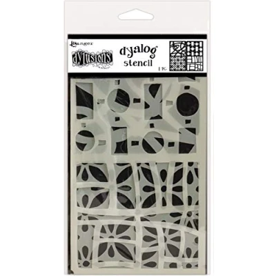 Image of Dyan Reaveley&#039;s Dylusions Dyalog Stencil Doodle It Too