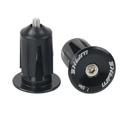 Image of CYSKY Bike Handlebar End Plugs Bar Caps 1 Pair Bicycle Grips Cap for Most Bicycle, Mountain Bike, Road MTB, BMX (Black)