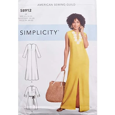 Image of Simplicity Sewing Pattern S8912 Misses&#039; Dress, U5 (16 18 20 22 24)