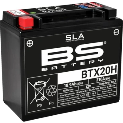 Image of Motodak BS Battery BTX20 SLA Maintenance Free Activated Factory