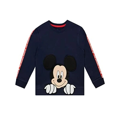 Image of Disney Boys Sweatshirt Mickey Mouse Blue 12 18 Months