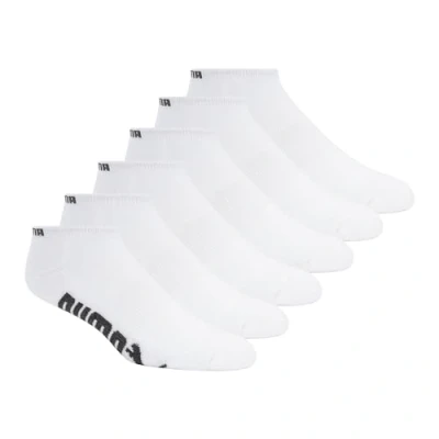 Image of PUMA Men&#039;s 6 Pack Low Cut Socks, White, Medium