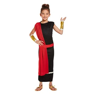 Image of HENBRANDT Fancy Dress Girls Roman Costume Age 7 9 Years