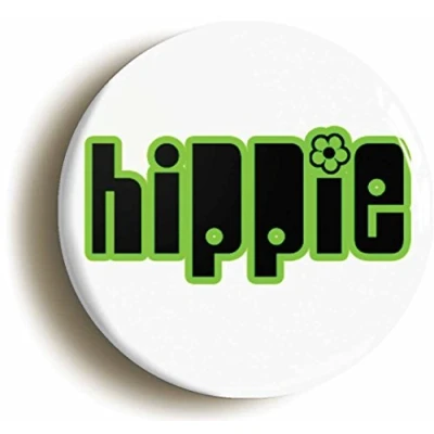Image of Ozorath HIPPIE SIXTIES RETRO BADGE BUTTON PIN (1inch/25mm diameter) 1960s