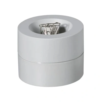 Image of MAUL magnetic paperclip holder, Ø 73mm, H66mm, Grey