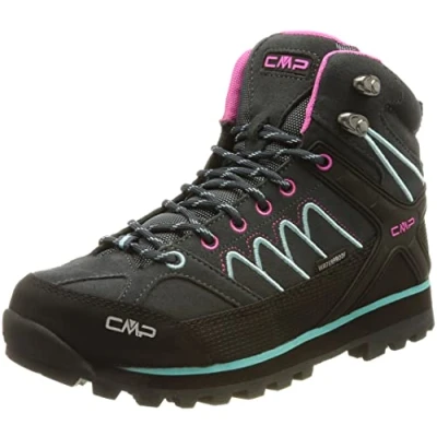 Image of CMP Women&#039;s MOON MID WMN TREKKING SHOE WP Hiking, Anthracite Acqua, 6 UK
