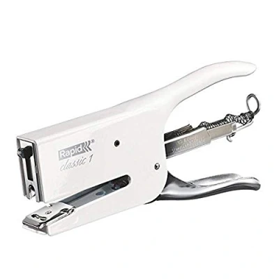 Image of Rapid Retro K1 Stapling Pliers, 50 Sheet Capacity, and Pinning, Uses 24/6 24/8 mm Staples, Metal, Coconut Kiss, 5000491