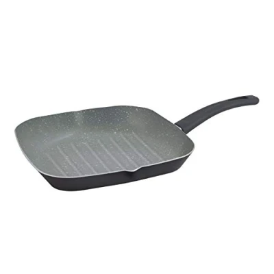 Image of Masterpro Induction Non Stick Frying Pan Aluminum Grill Wok Sauce (Square 28 cm Ø Square Pan)