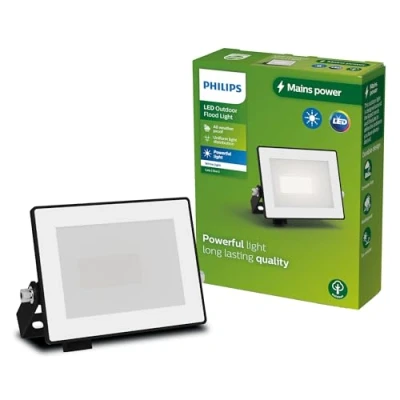 Image of PHILIPS Lois Outdoor Floodlight, 10 W, 3000 K, Black​