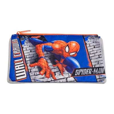 Image of Disney Spider Man Boys Multiple Compartments Zip Closure School Pencil Case